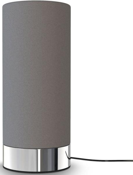Tischleuchte Stoff Touchlampe dimmbar Nachttisch Schreibtisch Wohnzimmer grau