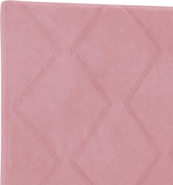 vidaXL Bettgestell mit Kopfteil Rosa 120 x 200 cm Samt 3345004 Bild 9