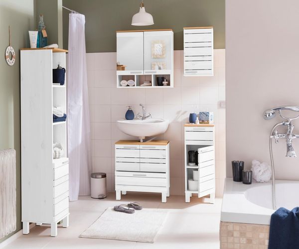 Home affaire Hängeschrank JOSIE Breite 30 cm, aus Massivholz, verstellbarer Einlegeboden, Metallgriff