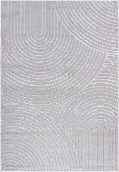 Mazovia Designteppich Modern Geometrisch Teppich Minimalistisch Weich Teppich für Wohnzimmer, 80 x 150 cm, Fußbodenheizung