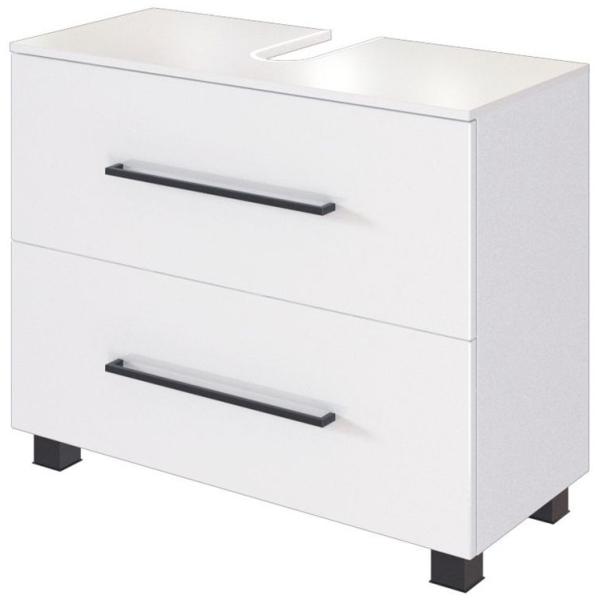 Waschbecken Unterschrank MANLY-03 weiß B/H/T: 70/58/35 cm