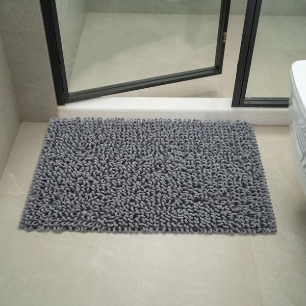 K-HOME Badematte SLING, Badvorleger, Badezimmer Teppich, sehr weiche dichte Fasern, schnell trocknend, fusselfreier Badteppich