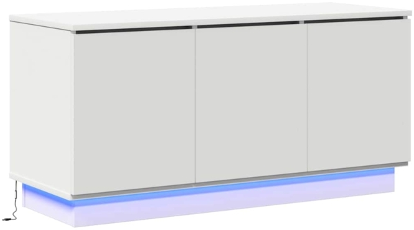 vidaXL TV-Schränk Weiß 100 x 38 x 49 cm Holzwerkstoff 869666