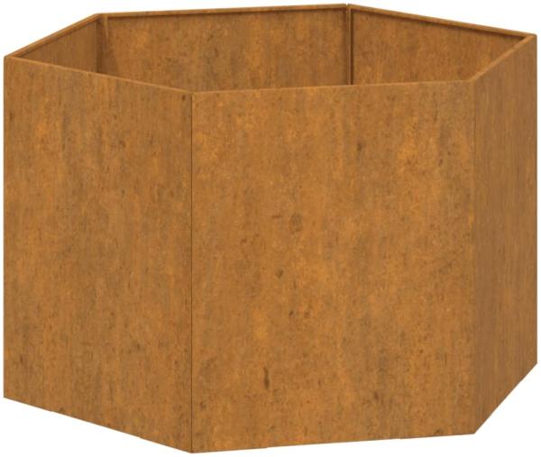 vidaXL Pflanzkübel Rostig 60x60x45 cm Cortenstahl 823675