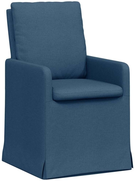 vidaXL Esszimmerstühle 2 pcs Blau 57 x 67 x 98 cm Stoff 42017924