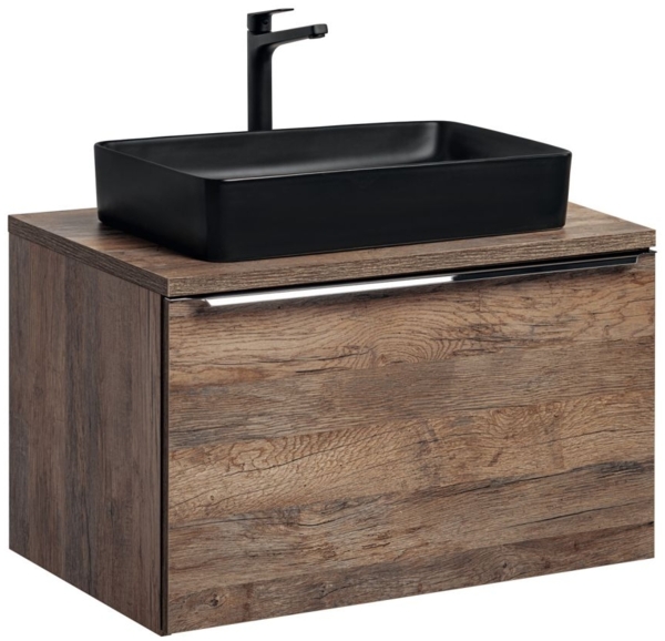 Waschtischunterschrank 80cm AKAN Vintage Eiche ohne Waschtisch