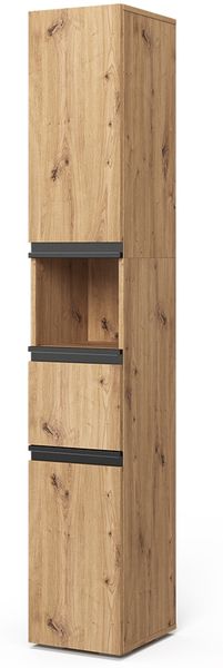 Badschrank Torren Artisan 30 x 181 cm mit 2 Türen Vicco