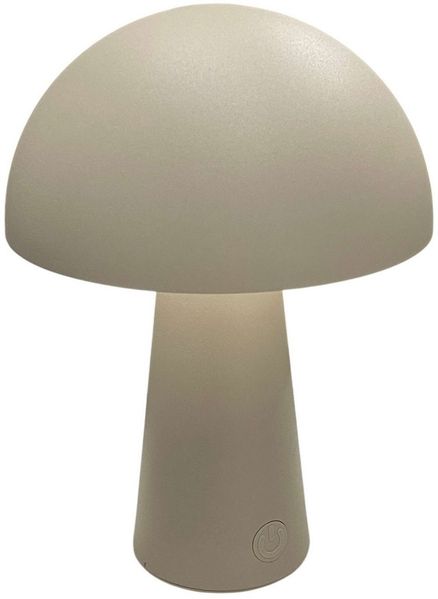 Coen Bakker Deco BV LED Tischleuchte Portable Light, Dimmfunktion, LED, warmweiß, kaltweiß, neutralweiß, außen USB touch Pilz 3 Lichtfarben dimmbar sand