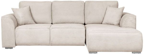 OTTO home Ecksofa BEATRICE optionale Schlafsofa mit Bettkasten, B/T/H: 265/170/86 cm, L-Form, wahlweise auch mit Bettfunktion und Bettkasten