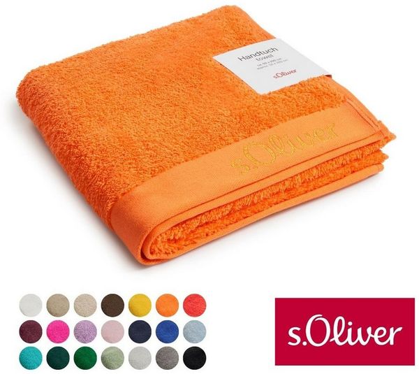 s.Oliver Handtuch s.Oliver, Premium Qualität, 600 gr/m², auch als Sets erhältlich, Walkfrottier (1-St), große Farbauswahl, auch als Duschtuch, Waschhandschuh, Gästetuch