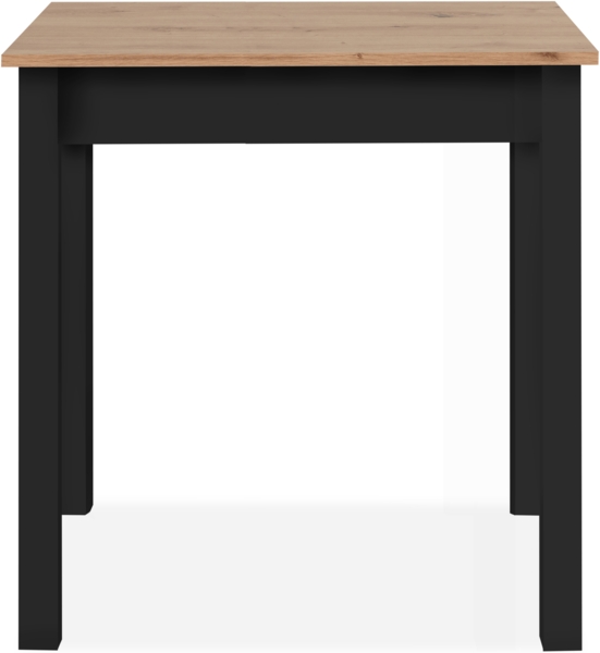Finori Capri 81B Esstisch, Dekor Artisan Oak / schwarz | Maße ca. (B/H/T): 90 x 76 x 67 cm