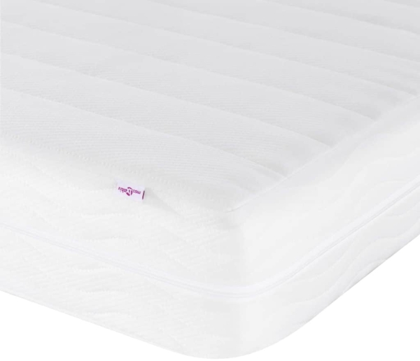 vidaXL Eckbettgestell mit Matratze Hellgrau 100 x 200 cm Samt 3393908 Bild 10