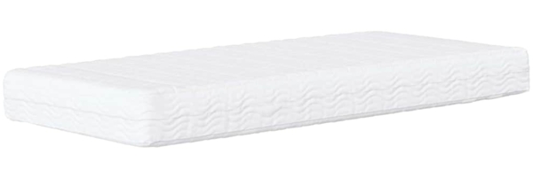 vidaXL Eckbettgestell mit Matratze Hellgrau 100 x 200 cm Samt 3393908 Bild 6