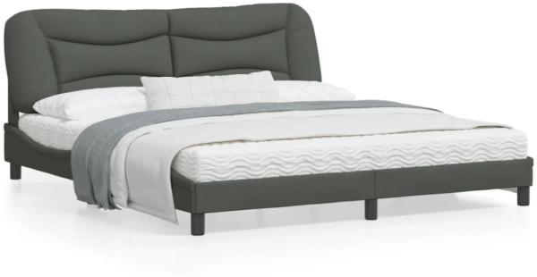 vidaXL Bettgestell ohne Matratze "Hvar" Dunkelgrau 180x200 cm Stoff 3207787