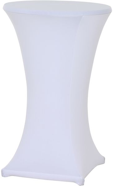 Stehtisch-Husse weiß