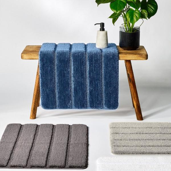 Schiesser Badteppich Milano - 60 x 100 cm - Dunkelblau