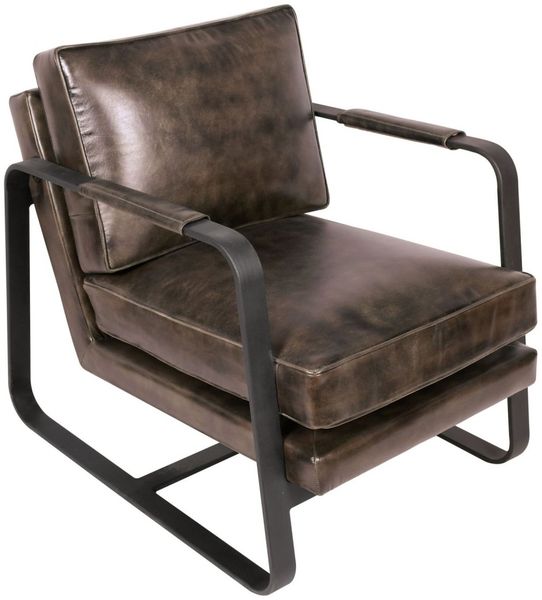 Ledersessel Kansas "cognac"