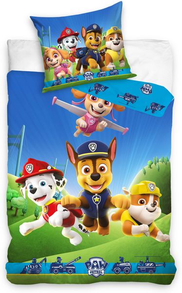 Paw Patrol Bettwäsche Babybettwäsche PAW224188 100x135 cm + 40x60 cm