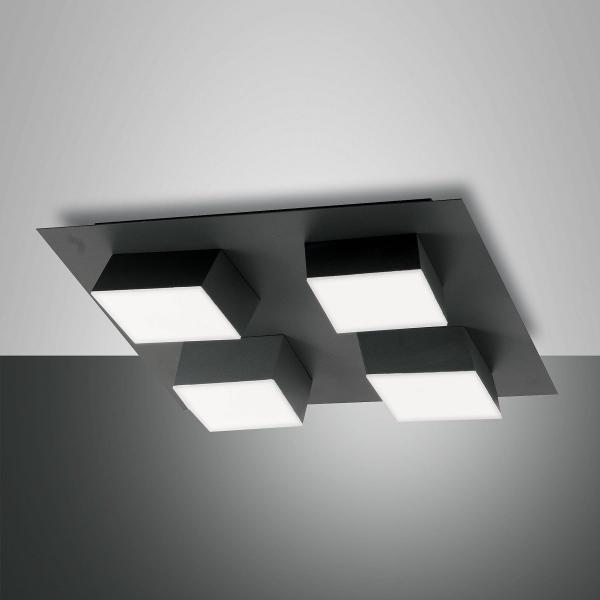 Fabas Luce 3601-84-282 LED Deckenleuchte Lucas anthrazit 35x35cm