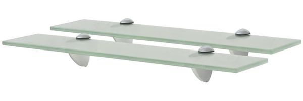 vidaXL Schwebende Regale 2 Stk. Glas 50x10 cm 8 mm [3051512]