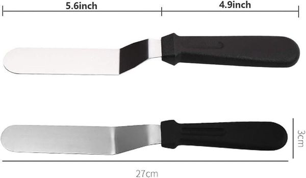 FELIXLEO Tortenmesser 6-Zoll-Kuchenspatel, Eckpalette, Edelstahlklingenspatel