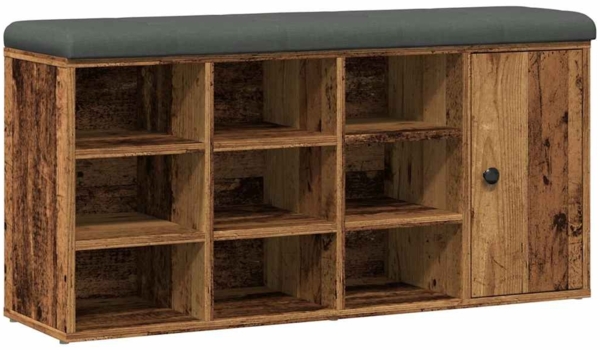 vidaXL Schuhbank Altholz-Optik 102x32x50 cm Holzwerkstoff 857621