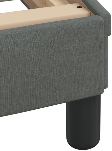 vidaXL Bettgestell ohne Matratze "Hvar" Dunkelgrau 90x190 cm Stoff 3207738 Bild 9