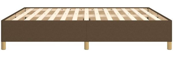 Boxspringbett Dunkelbraun 160x200 cm Stoff [3120972] Bild 6