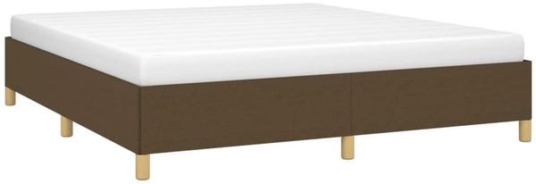 Boxspringbett Dunkelbraun 160x200 cm Stoff [3120972] Bild 3
