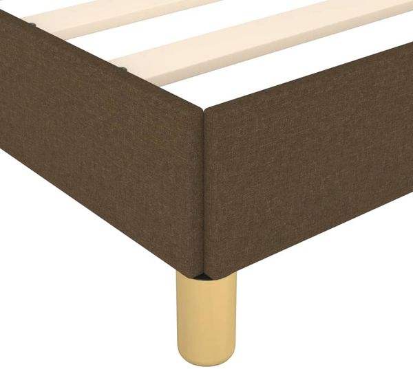 Boxspringbett Dunkelbraun 160x200 cm Stoff [3120972] Bild 7
