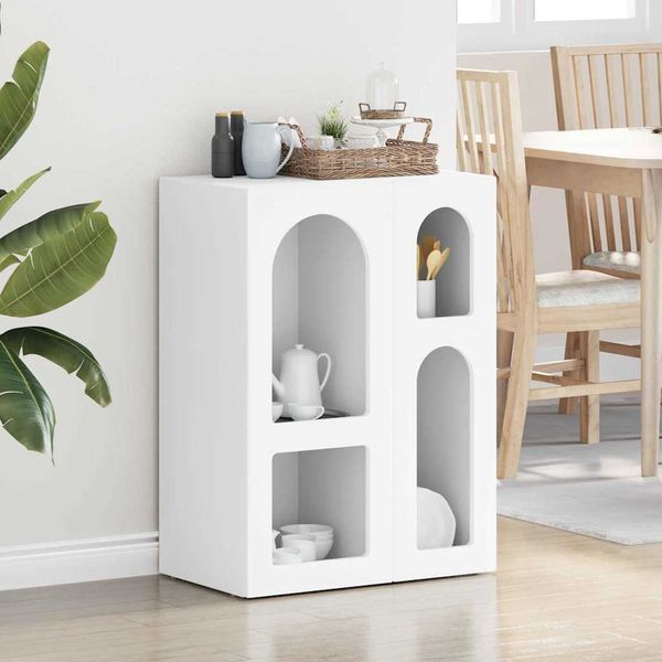 vidaXL Sideboard ELST Weiß 59 x 35 x 80,5 cm Holzwerkstoff 891314