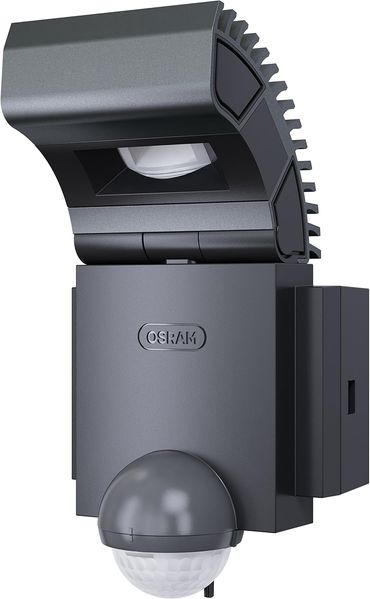 Osram LED Spot, Noxlite, aussenenlampe, aussenenstrahler 60° schwenkbar und 70° kippbar, Bewegungsmelder, Daemmerungssensor, anthrazit, kaltweiss- 6000K