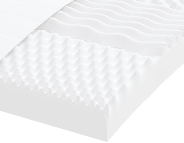 vidaXL Schaumstoffmatratze Weiß 100x220 cm 7-Zonen Härtegrad 20 ILD 4016656 Bild 6