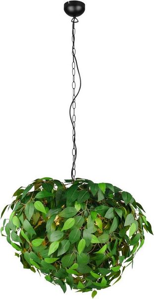 lightling Pendelleuchte Lea, ohne Leuchtmittel, Höhe anpassbar, Stoffschirm, IP20 Indoor, Ø 70 cm