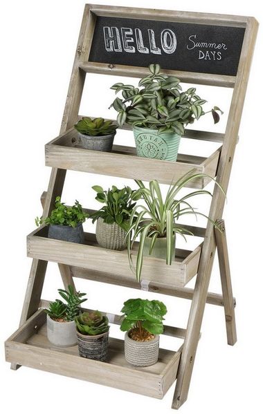 Sunnydays Blumenständer Pflanztreppe Blumentreppe Blumenregal Kräuterregal Kräuterständer
