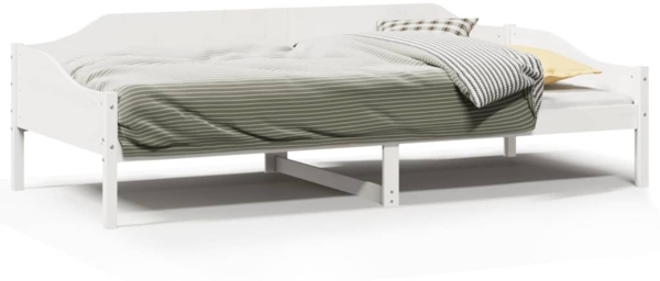vidaXL Massivholzbett ohne Matratze Weiß 80x200 cm Kiefernholz 850912