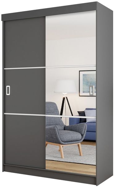 Kleiderschrank Logic 138, mit RGB LED Beleuchtung, Farbe: Graphit Anthrazit Bild 2