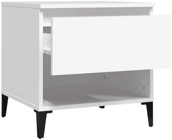 vidaXL Beistelltisch Weiß 50x46x50 cm Holzwerkstoff 819548 Bild 7