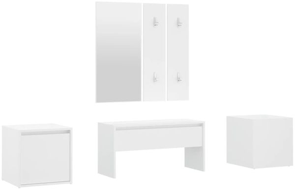 Flurmöbel-Set Weiß Holzwerkstoff [3082062] Bild 2
