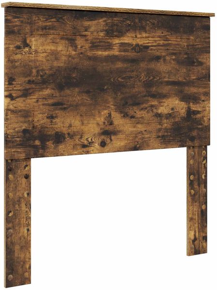 vidaXL Bettrahmen Geräucherte Eiche 90 x 190 cm Ingenieurs Holz 3409500 Bild 7