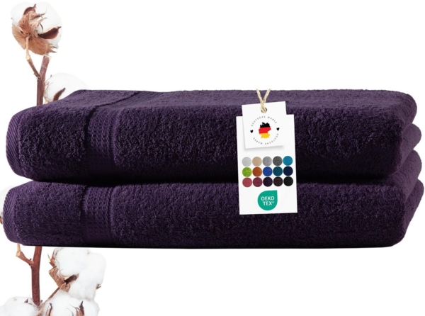 Carpe Sonno Duschtücher 70x140 cm 100% Baumwolle Handtücher 500 g/m2 Frottier Duschtuch Set, Frottier (Spar-Set, 2-St), Extra Soft & Weich, Saugfähig, Schwer, Atmungsaktiv, schnell trocknend