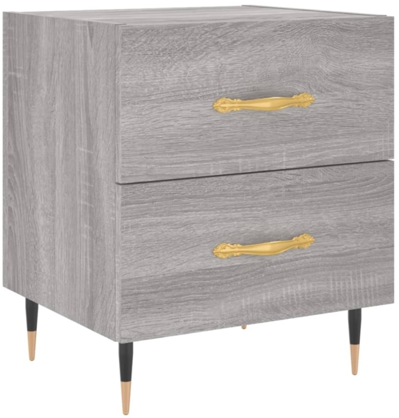 vidaXL Nachttisch Grau Sonoma 40x35x47,5 cm Holzwerkstoff 827272