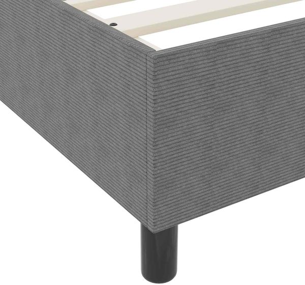 vidaXL Plattformbettgestell Hellgrau 80 x 200 cm Cordstoff 3337377 Bild 8