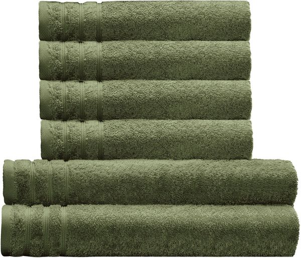 Kleine Wolke Handtuch Set Royal, 6 Stück (4 Handtücher 50/100 cm + 2 Duschtücher 70/140 cm), Frottier (Set, 6-St), Uni Farben, mit Bordüre, weich, in verschiedenen Sets erhältlich