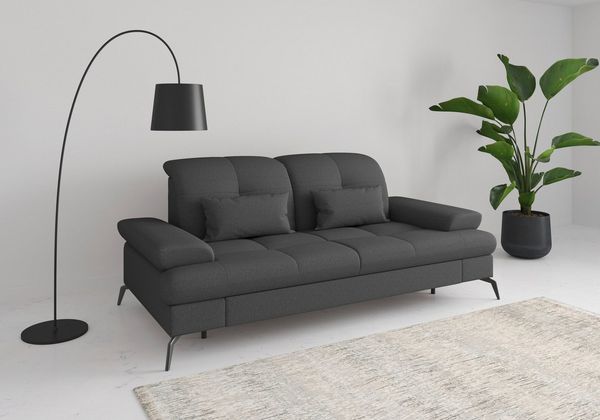 sit&more 2,5-Sitzer Amica, inkl. Sitztiefenverstellung und Armteilverstellung, wahlweise mit Kopfteilverstellung und Bettfunktion
