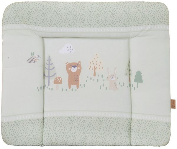 roba Wickelauflage 'Woodland Buddies' - 85 x 75 cm - PU-beschichtet - Pastellgrün