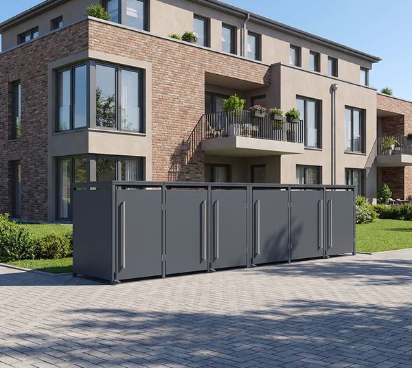 Westmann Pedura 6 | Metall Mülltonnenbox mit