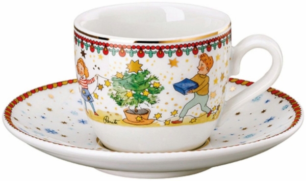 Hutschenreuther Espressotasse Sammelkollektion 2024 Weihnachtsleuchten Espressotasse 2tlg, Porzellan