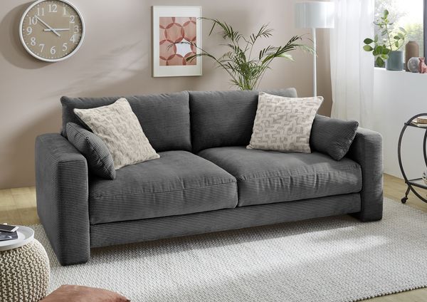 Job 'Miley KPL' Big Sofa, Cord grau