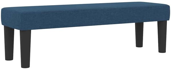 vidaXL Boxspringbett mit Kissen mit Kopfteil Blau 120 x 190 cm Stoff 3344134 Bild 6